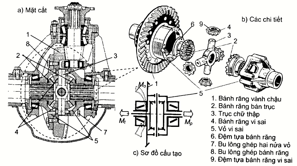 Cụm Cầu Sau & Bộ Vi Sai (Rear Axle)